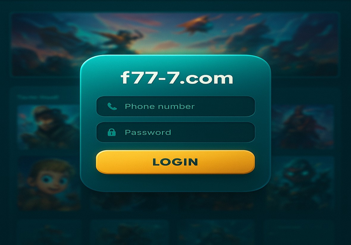 F777 লগইন পেজ